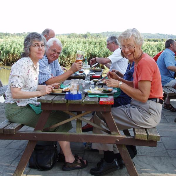 Participants in Cathedrals of England Enjoy a Pub Lunch