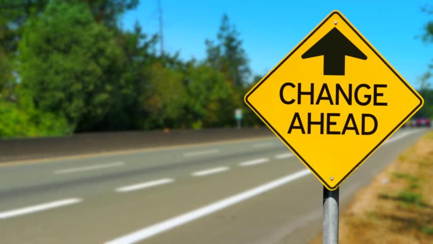 Change ahead sign