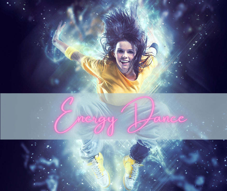 Energy Dance woman in mid air dance leap hip hop style