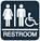 Symbol for a gender inclusive washroom