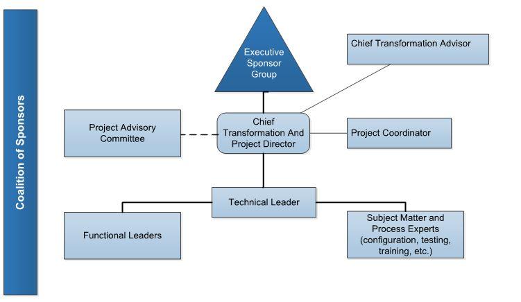 Structure of the coalition of sponsors