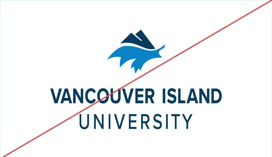 squished and stretched VIU logo