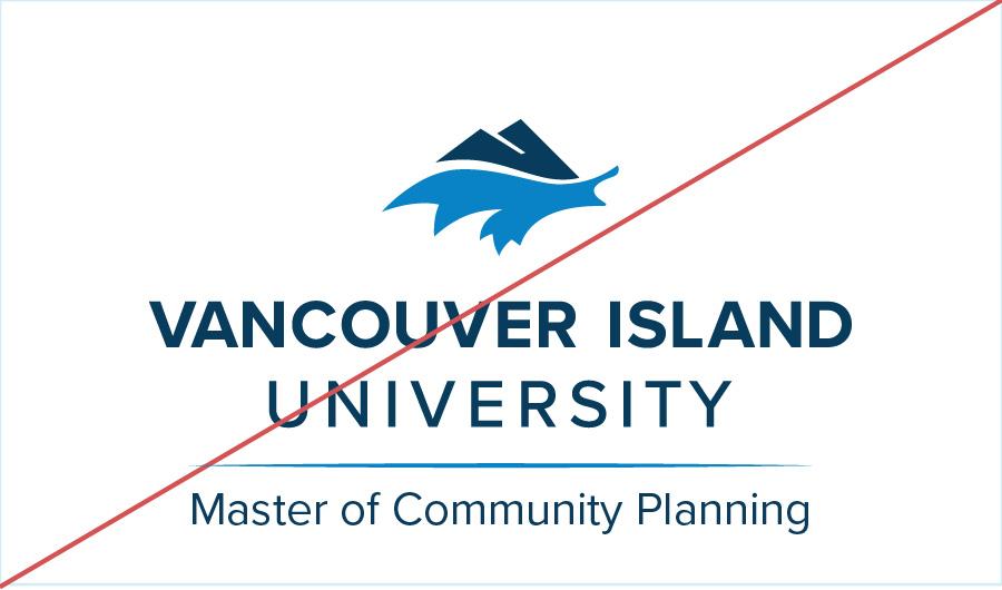 VIU logo with text and a line added